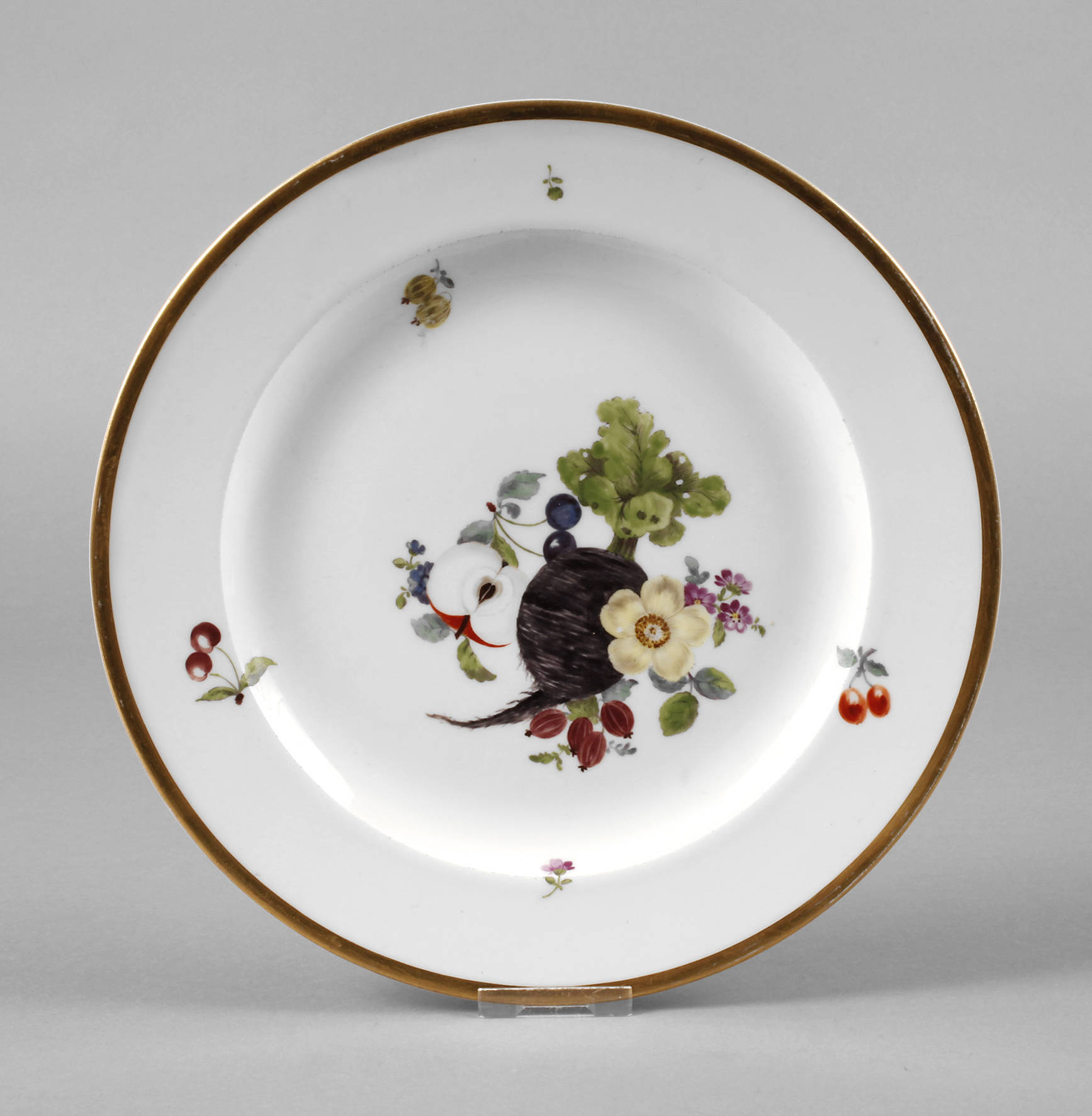 Meissen Speiseteller ”Frucht- und Blumenmalerei”