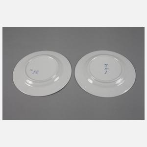 Rauenstein zwei Kuchenteller ”Vogelmuster”
