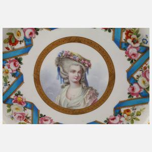 Frankreich Portraitteller Marie-Louise von Savoyen-Carignan