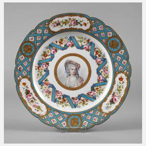 Frankreich Portraitteller Marie-Louise von Savoyen-Carignan