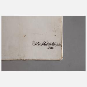 Porzellanbildplatte Mädchenportrait