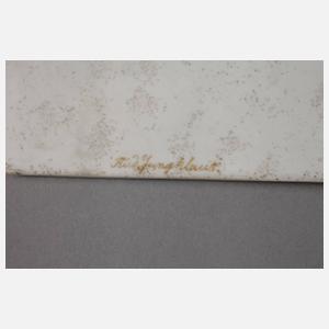 Prensaich Plaue Lithophanie Genreszene