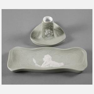 Schreibset in Wedgwoodmanier