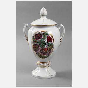 Fraureuth Deckelvase Art déco