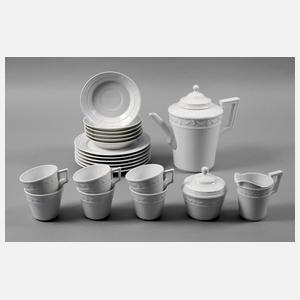 KPM Berlin Kaffeeservice ”Kurland, weiß”