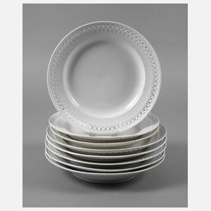 KPM Berlin Konvolut Durchbruchteller ”Antikglatt”