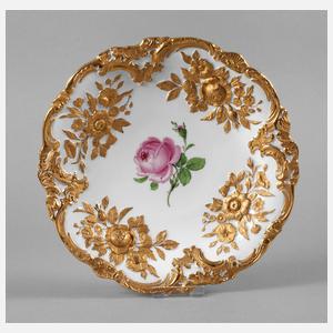 Meissen Prunkschale ”Rote Rose”