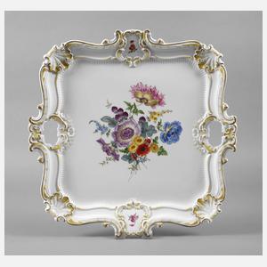 Meissen Prunktablett ”Blumenbukett”