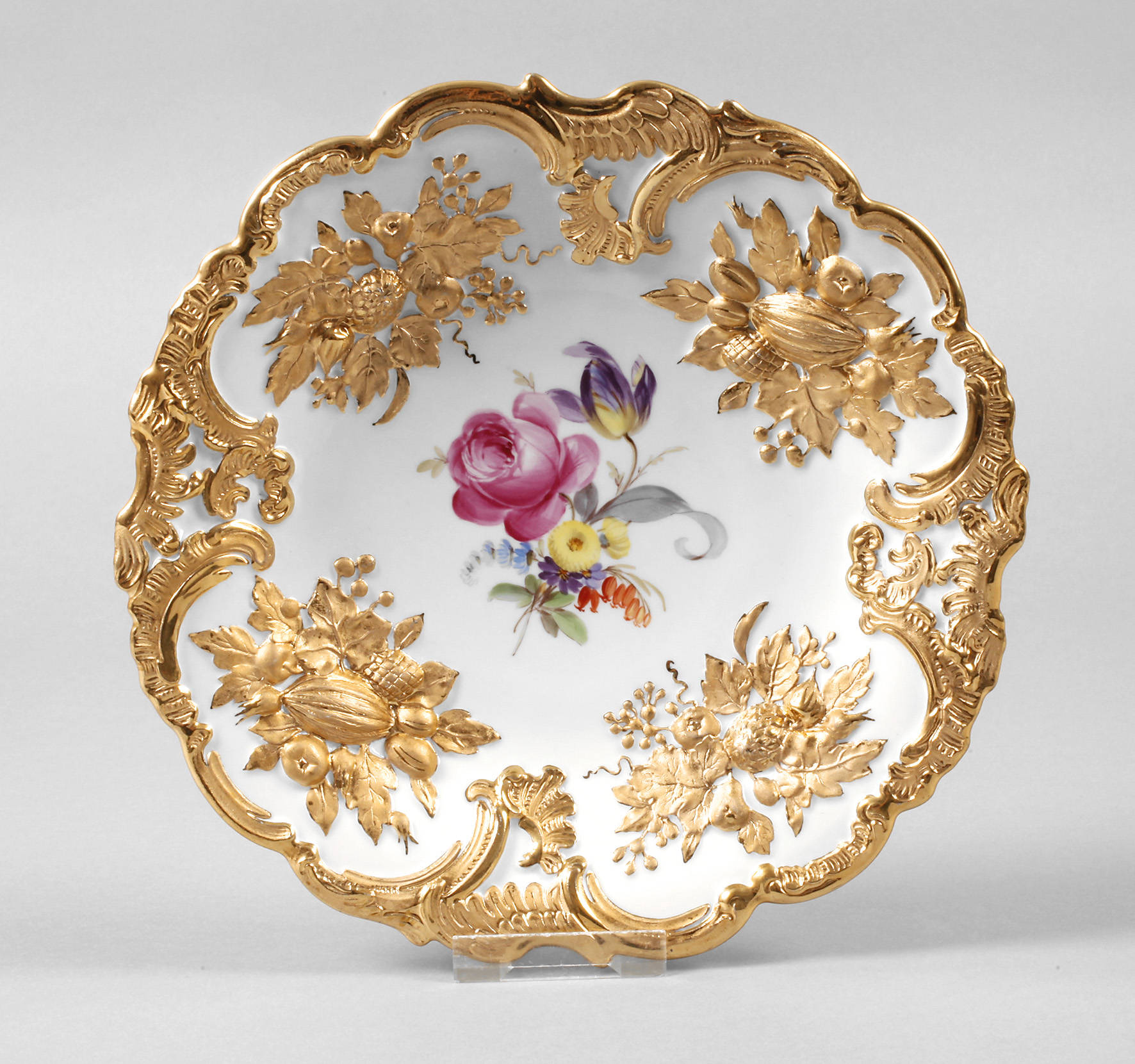 Meissen Prunkteller ”Blumenbukett”