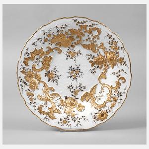 Meissen Prunkteller Goldmalerei