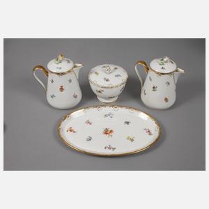 Meissen großes Kaffeeservice Streublümchendekor