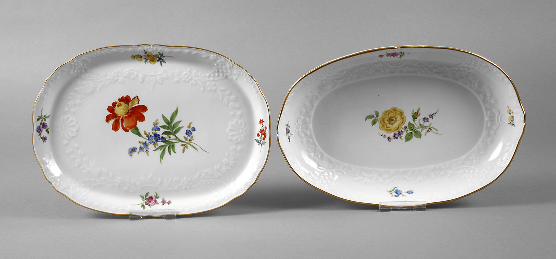 Meissen Schale und Platte ”Blume 2”