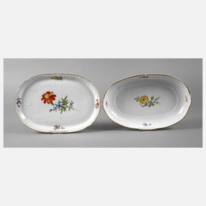 Meissen Schale und Platte ”Blume 2”