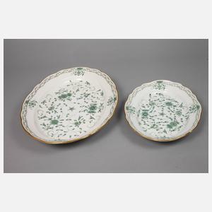 Meissen Speiseservice ”Indische Malerei, grün”