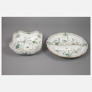 Meissen Speiseservice ”Indische Malerei, grün”