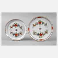 Meissen zwei Teller ”Indische Blumenmalerei”111