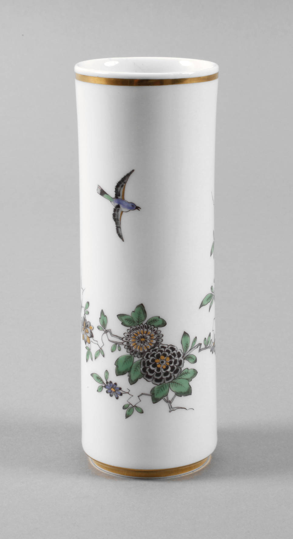 Meissen Zylindervase ”Indische Blumenmalerei”