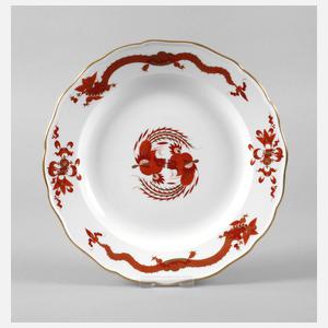 Meissen Wandteller ”Reicher Drache, rot”