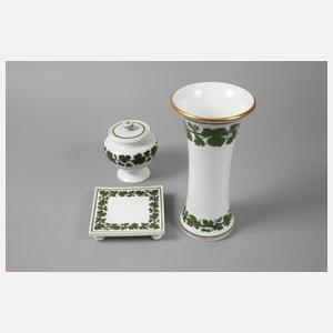 Meissen Kaffee-/Teeservice Weinlaubdekor