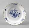 Meissen Platte ”Blaue Blume mit Insekten”