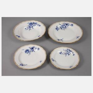 Meissen Speiseservice ”Blaue Blume mit Goldgräsern”