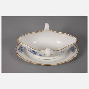 Meissen Speiseservice ”Blaue Blume mit Goldgräsern”