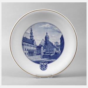 Meissen Ansichtenteller Pirna