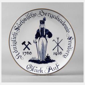 Meissen Jubiläumsteller Bergakademie 1916