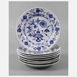 Meissen Konvolut Teller ”Zwiebelmuster”