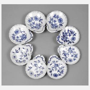 Meissen/Meissen Teichert acht Muschelschalen