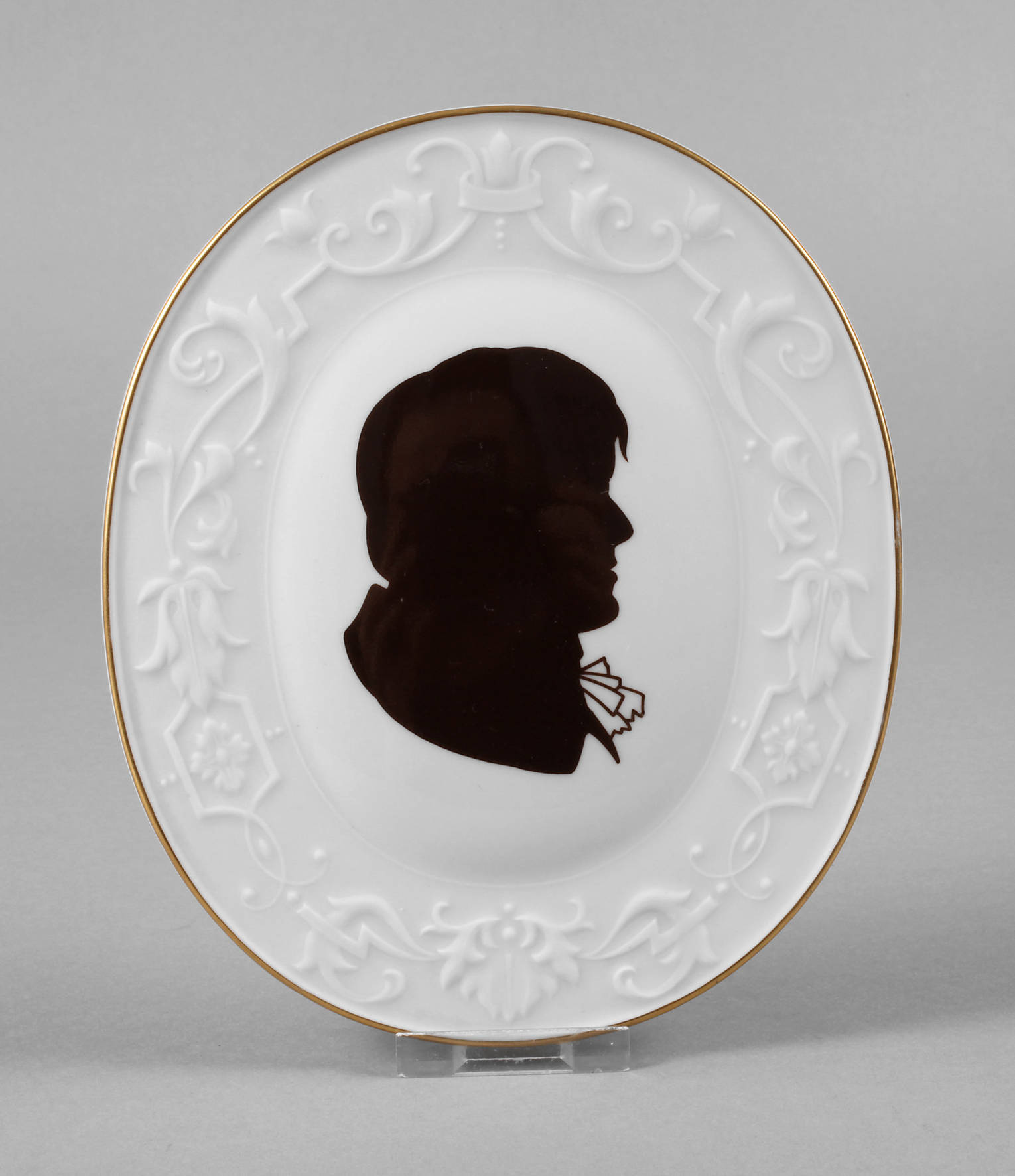 Meissen Erinnerungsplakette ”Heinrich von Kleist”