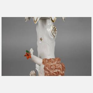 Carl Thieme Potschappel figürlicher Kerzenleuchter