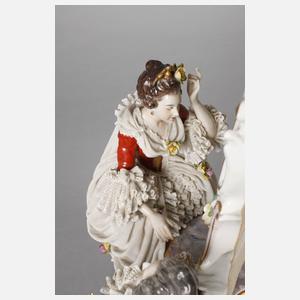 Volkstedt Rokokopaar am Frisiertisch