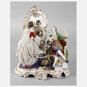 Volkstedt Rokokopaar am Frisiertisch