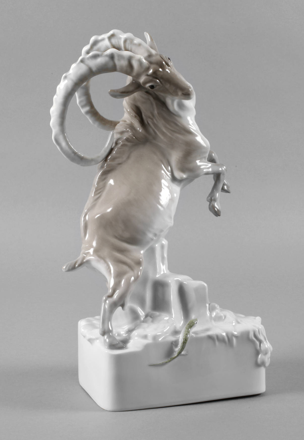 Karl Ens Volkstedt ”Steinbock mit Eidechse”