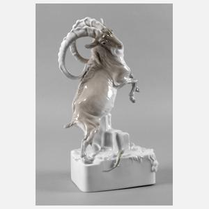 Karl Ens Volkstedt ”Steinbock mit Eidechse”