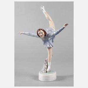 Royal Dux Böhmen Eiskunstläuferin