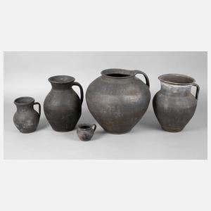 Sammlung alte Keramiken