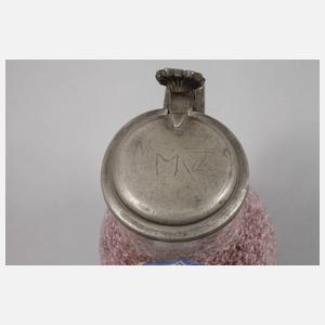 Fayencewalzenkrug eines Landschaftsgärtners