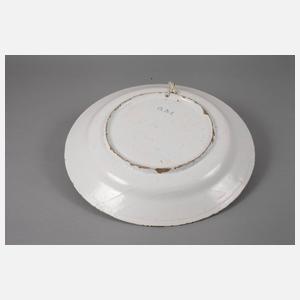 Großer militärischer Fayenceteller