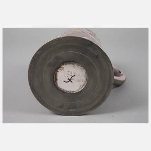 Großer Saalfelder Fayencewalzenkrug