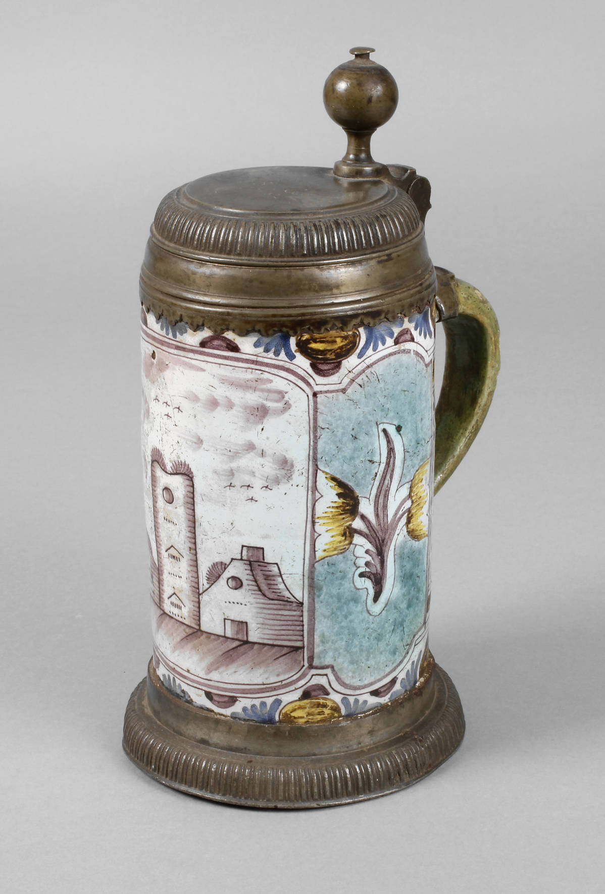 Schlesischer Fayencewalzenkrug