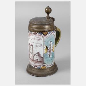 Schlesischer Fayencewalzenkrug