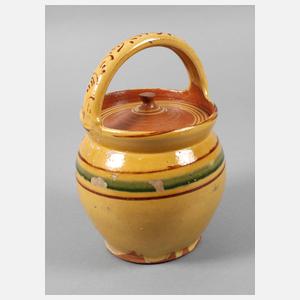 Thüringen bäuerliches Henkelgefäß