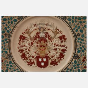 Übergroßer Wandteller Historismus