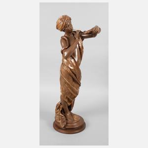 Goldscheider Wien große Figur ”Schlangenzauberin”