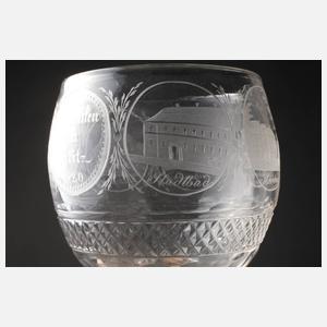 Ansichtenglas Biedermeier