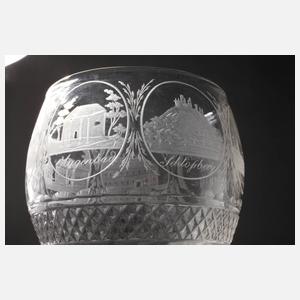 Ansichtenglas Biedermeier