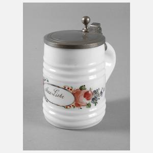 Milchglaskrug ”Aus Liebe”