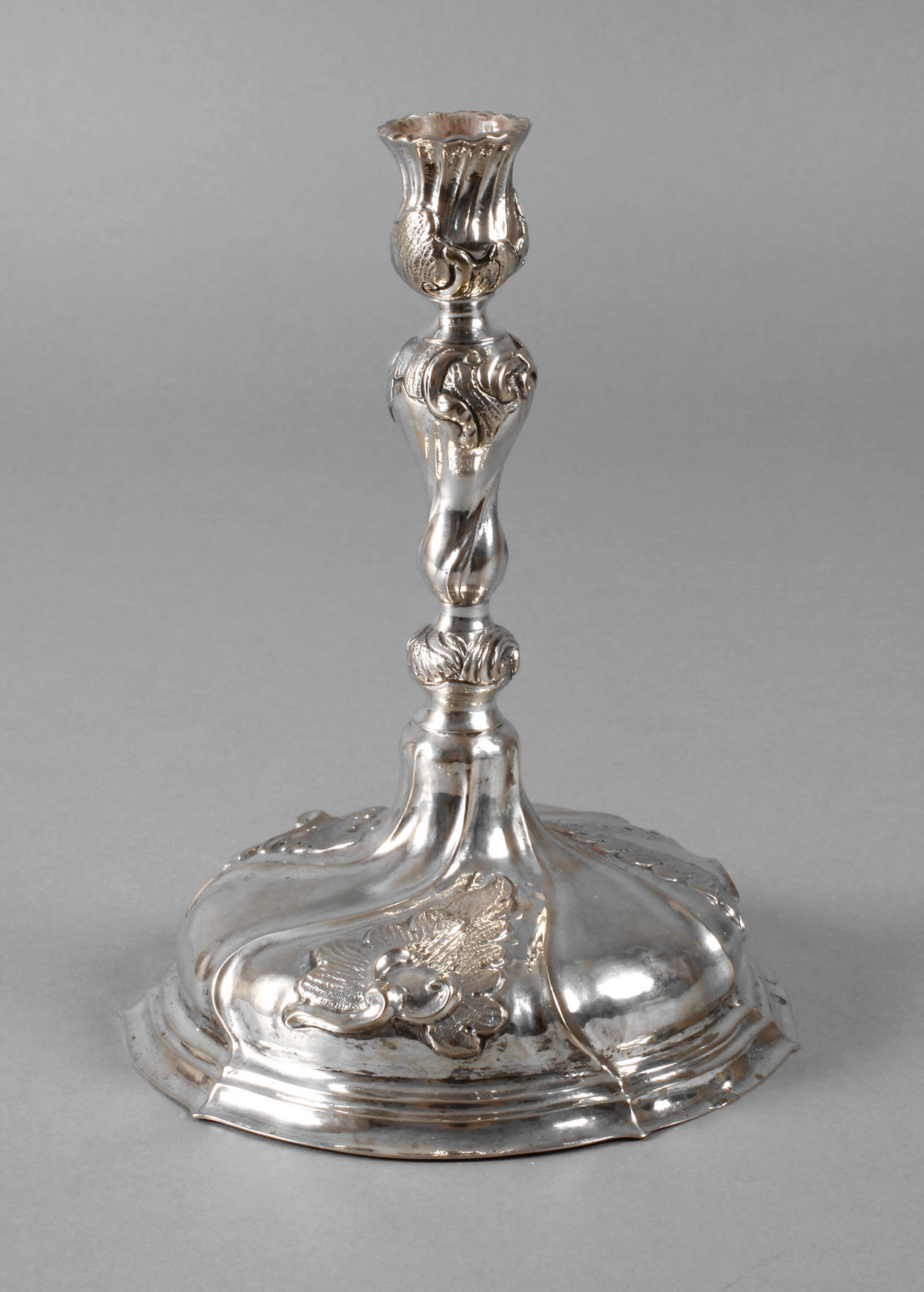 Barocker Silberleuchter